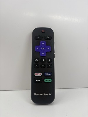 HISENSE ROKU TV Remote with NETFLIX & DISNEY+ & HULU & APPLE TV Genuine