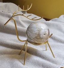 Flower Agate Sphere Carving