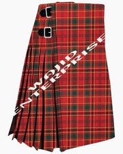 Scottish Handmade Traditional Munro Modern Tartan 8 Yard kilt For Men's