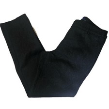 Talbots RSVP Dress Pants Womens 4 Black Floral Jacquard Straight Leg 100% Cotton