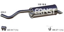 ERNST Endschalldämpfer Nachschalldämpfer 115186 für VW POLO 5 6R1 6C1 TDI SKODA