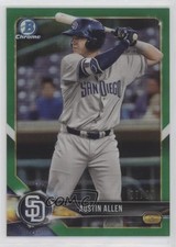 2018 Bowman Chrome Prospects Green Refractor 97/99 Austin Allen #BCP203 s1i