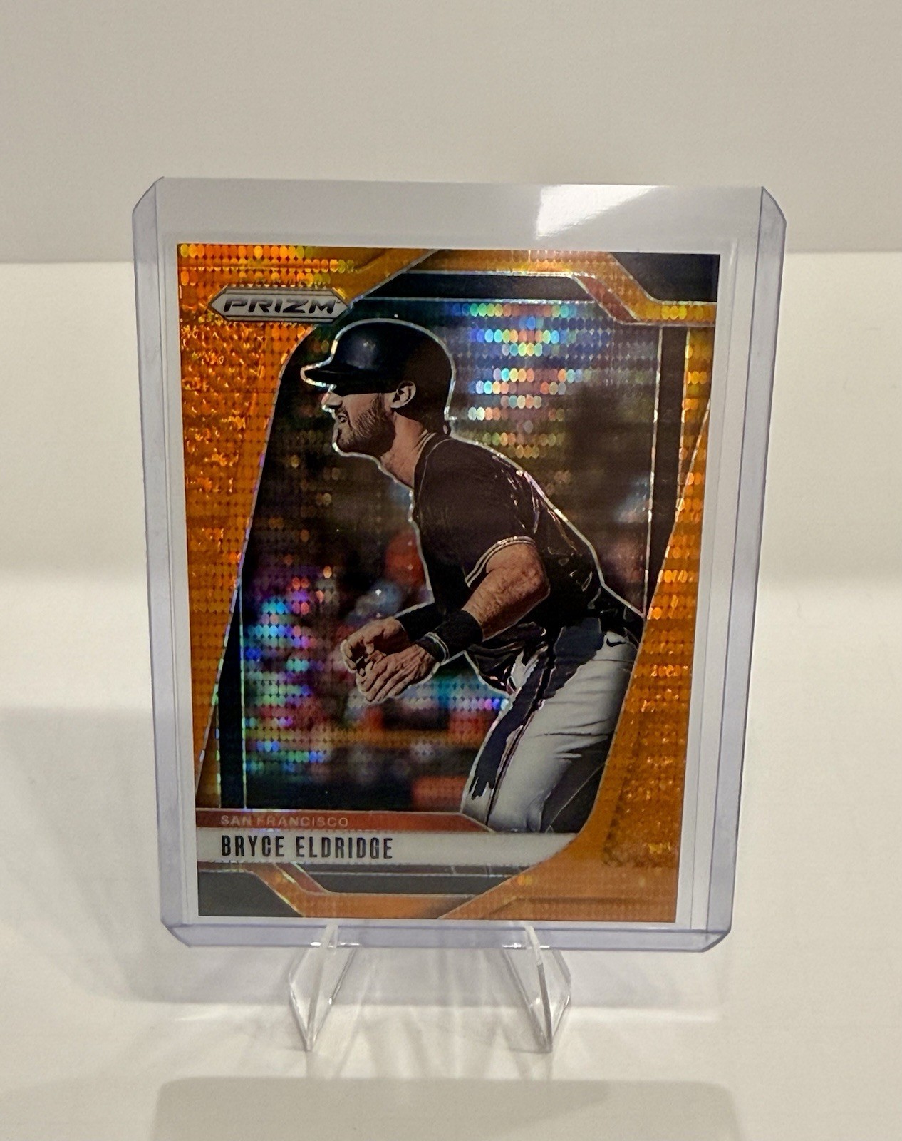 2025 Panini Prizm - Bryce Eldridge, Bryce Eldridge #37 Orange Pulsar Prizm /399 