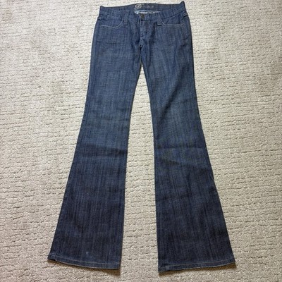 Frankie B Y2K Women s Ultra Low Rise Dark Wash  Jeans Size 4 Bootcut Flare