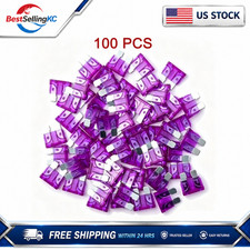 100 Pack 35 AMP CAR TRUCK BOAT MARINE RV ATC/ATO STANDARD Regular FUSE BLADE