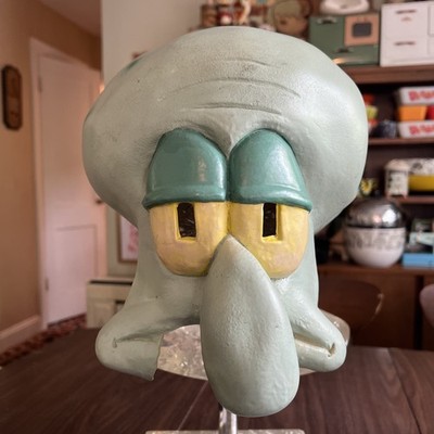 Rare Vintage 2004 Squidward Nickelodeon Sponge Bob Latex Mask