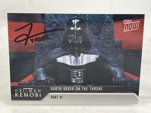Darth Vader Star Wars Topps Now Kenobi Trading Card Signed By Tom O'Connell