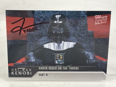 Darth Vader Star Wars Topps Now Kenobi Trading Card Signed By Tom O'Connell