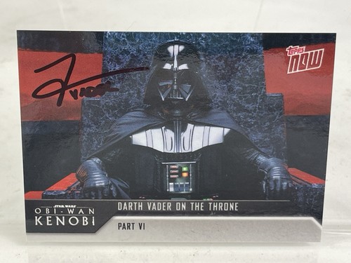 Darth Vader Star Wars Topps Now Kenobi Trading Card Signed By Tom O'Connell
