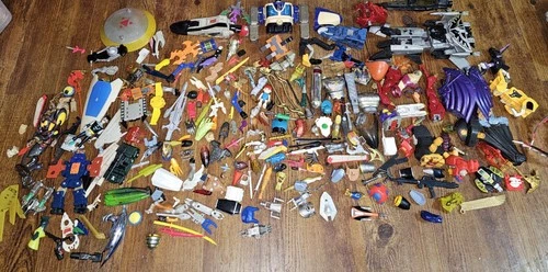 Vintage Power Rangers Lot  Weapons, Accessories And Wild Force Animus Tail