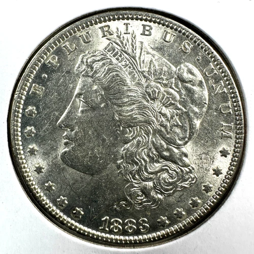 1883 $1 Morgan Silver Dollar, UNC/AU Slider (88671)