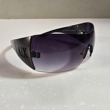 Armani Exchange AX033/S Vintage Frameless Sunglasses Black 99-01-120
