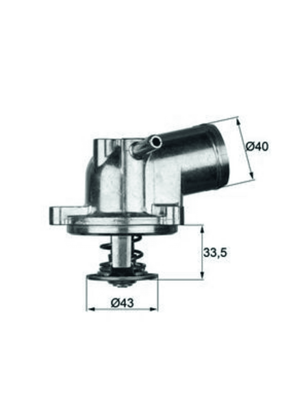 Thermostat KüHlmittel FüR MERCEDES-BENZ VW Ssangyong 124 Stufenheck T-Model-image