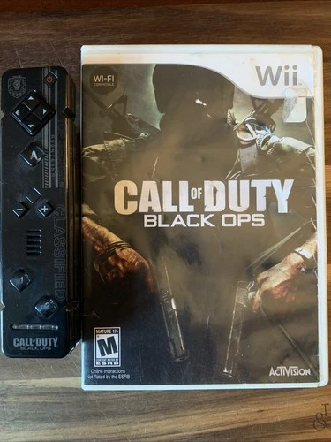 Call of Duty: Black Ops Nintendo Wii With Black Ops Wii Controller. No Manual
