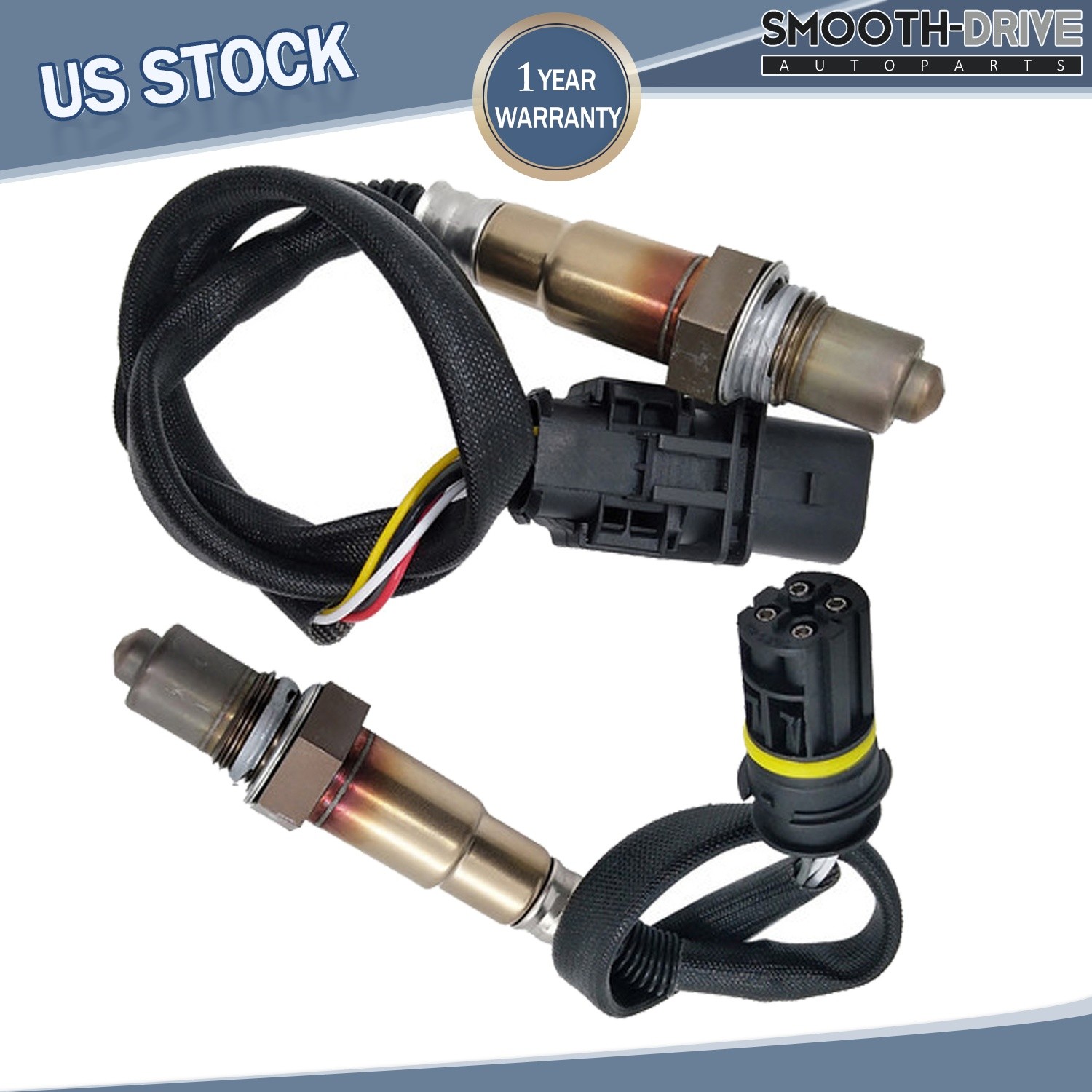 O2 Oxygen Sensor 2Pcs Upstream & Downstream for Rolls-Royce Phantom 6.7L 2007-15