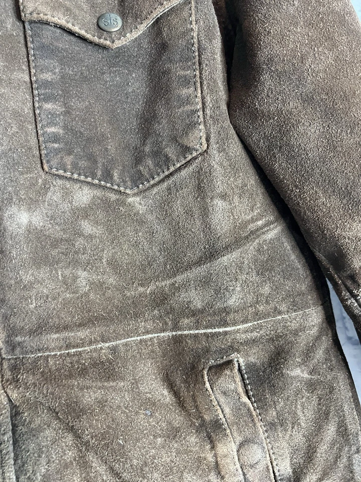 Chaqueta de cuero STS Ranchwear The Hollywood Western Rodeo Horse para hombre talla L nueva con etiquetas Foto 3 de 4