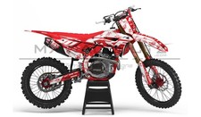 Custom MX Graphics Kit Honda CRF 250 450 Honda Modified Red 2020-25 GRIP N RIP