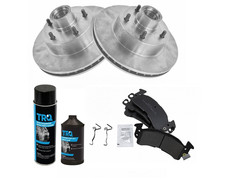 Front Disc Brake Rotor And Pad Kit Replacement With Chemicals