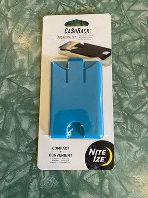 Brand New in Packaging Teal Nite Ize Cashback Phone Wallet
