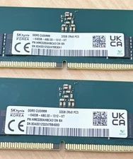 SK Hynix RAM Memory DDR5 32GB 6400MHz CUDIMM Bulk HMCG88AHBCA313N MADE IN KOREAN