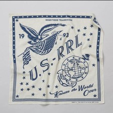 RRL Ralph Lauren US RRL Printed Bandana Scarf 51cm×49cm Casual Unisex New