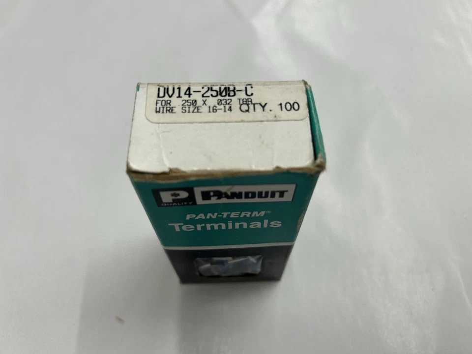 (100) New Panduit DV14-250B-C Pan-Term Terminals .250x.032TAB Wire Size 16-14 - Image 2 of 4