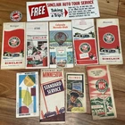 9 Vintage Sinclair Oil Road Maps Gas Station Metal Advertising Sign Standard Oil