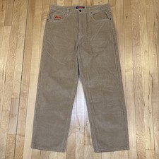 Empyre Corduroy Pants Mens 34x32 Khaki Loose Fit Straight Relax Skater Cords