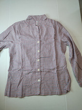 Brooks Brothers Pajama Shirt Plaid Casual Sleep Wear Button Up