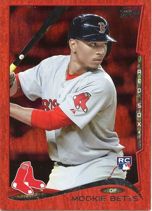 MOOKIE BETTS ROOKIE 2014 Topps Update #US-26 RED HOT FOIL RC