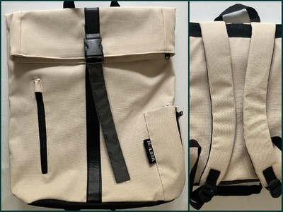 Rolltop Rucksack beige apricot 16 l Nulsta Daypack NEU