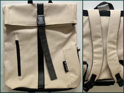 Rolltop Rucksack beige apricot 16 l Nulsta Daypack NEU - Photo 1/4