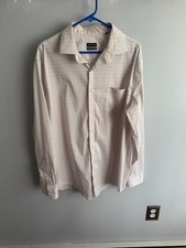 Van Heusen Ultra Wrinkle Free Regular Fit Stretch Long Sleeve Check Dress Shirt