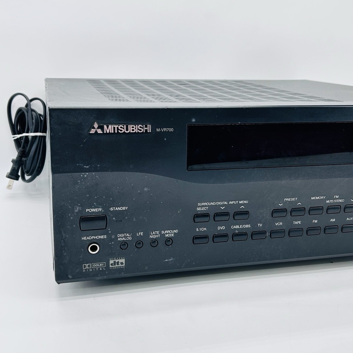 Mitsubishi M-VR700 AV Receiver Dolby Digital DTS THX 5Ch No Remote