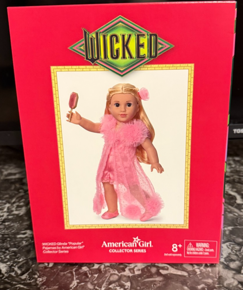 American Girl Wicked Glinda “Popular” Pink Pajamas PJ Set Doll Ltd