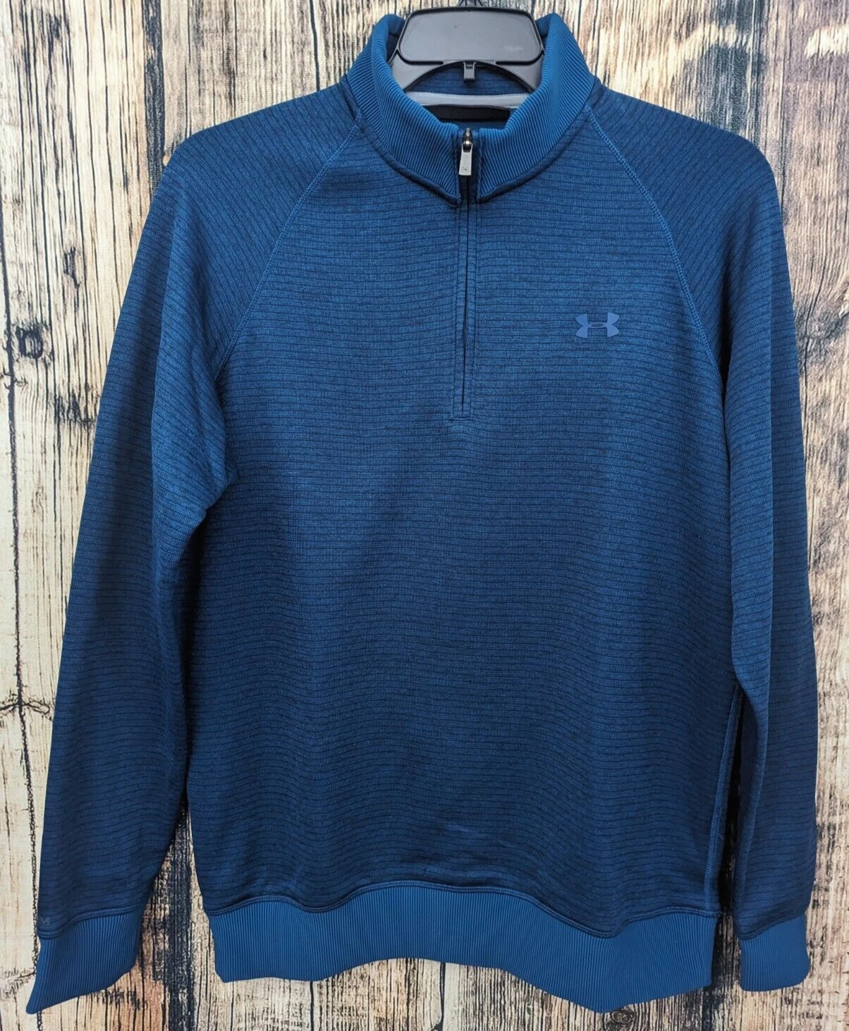 Under Armor Storm 1/4 Zip Shirt Large Cold Gear Long Sleeve Loose Fit Pullover