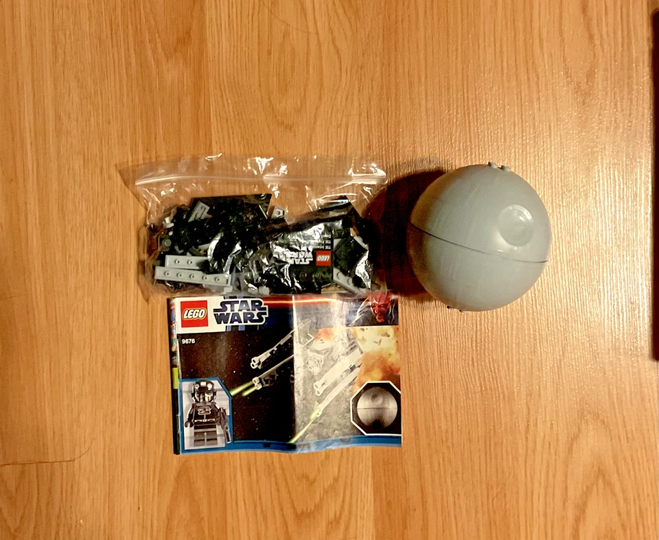 100% COMPLETE Lego Star Wars 9676 TIE Interceptor & Death Star with Box & Manual - Image 2 of 3