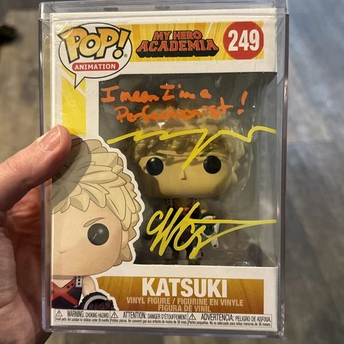 Funko Pop! My Hero Academia Katsuki Bakugo #249 Clifford Chapin Signed Figure