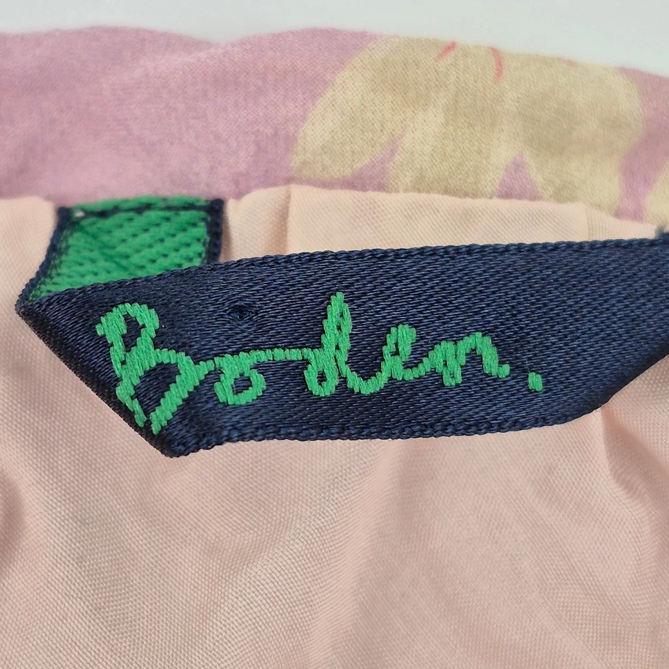 BODEN Skirt 10R Pink Women's Silk Floral A-Line Lightweight Lined 100% Silk - Image 4 of 4