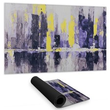 Begin Home Decor C1DM142473I5G4 14 x 24 in. Abstract Cityscape Desk Mat - Con...