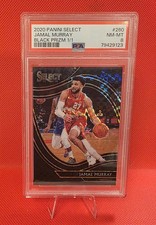 2020-21 Jamal Murray Panini Select Courtside True Black 1/1 PSA 8