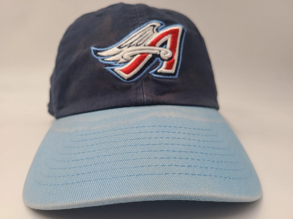 Anaheim Angels 47 Brand Cooperstown Collection Distressed Strapback Hat Cap MLB - Image 2 of 4