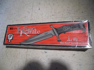 Rare Gil Hibben UC950 Kenpo Karate Knife w/sheath & Ed Parker's Kenpo Karate LR
