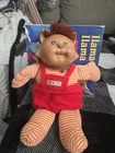 VINTAGE CABBAGE PATCH KIDS KOOSA CAT DOLL 1983 XAVIER ROBERTS RED OVERALLS