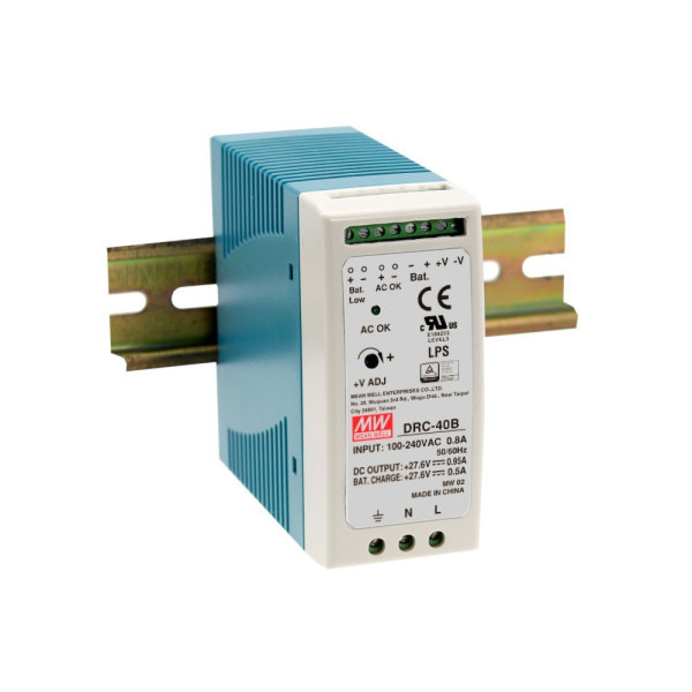 Buffer Power Supply 90-264V AC/ 27.6V DC 0.95A 40.02W DRC-40B
