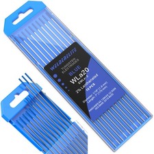 TIG Welding Tungsten Electrode 10 Pack 1/16" x 7" for AC/DC Welding