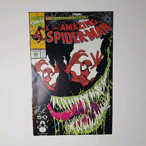 Amazing Spider-Man #346, VF/NM (Marvel, 1991) Venom, Iconic Erik Larsen Cover