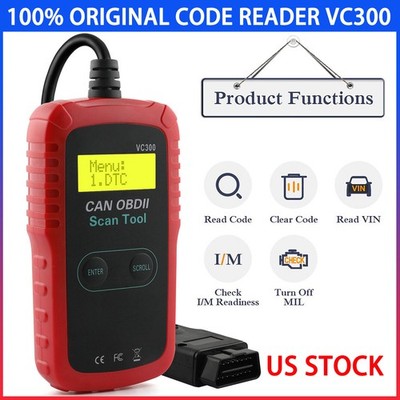VC300 Auto OBD2 Scanner Car Code Reader Check Engine Scanner Diagnostic Tool