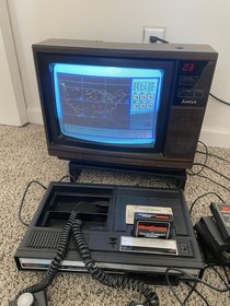 Colecovision Bundle Lot with 32 Coleco Games + Expansion w 12 Atari Games Tested