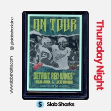 2024 UPPER DECK #OT-23 DYLAN LARKIN LUCAS RAYMOND ON TOUR GOLD 10/10